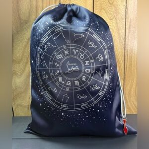 Christian Louboutin Zodiac Astrology Drawstring Bag NWOT